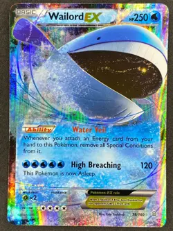Pokemon Wailord EX 38/160 PRC Primal Clash LP - Image 1