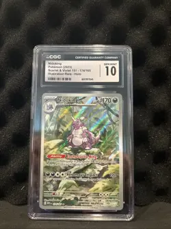 2023 Pokemon Nidoking Scarlet & Violet Illustration Rare Holo #174/165 CGC 10 - Image 1