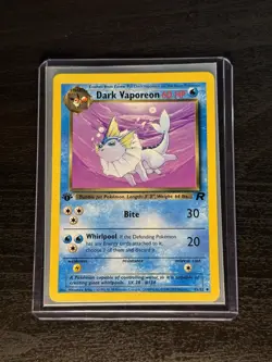 ? 1st Edition Dark Vaporeon - NM Near Mint Vintage 45/82 Team Rocket Pokemon - Image 1