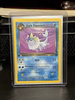 ? 1st Edition Dark Vaporeon - NM Near Mint Vintage 45/82 Team Rocket Pokemon - Image 3