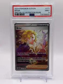 Pokemon Card PSA 9 Briar SIR Trainer Stellar Crown S&V 2024 171/142 - Image 1