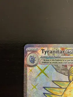 Pokemon TCG Tyranitar EX Holo Secret Rare Card 211/197 Sv03: Obsidian Flames NM - Image 4