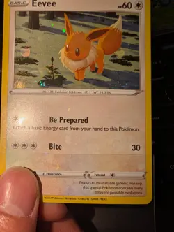 Eevee SWSH190 SWSH: Sword & Shield Promo Cards **Holo Bleed - Image 3