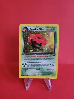 Pokemon Karte/card - Dunkles Giflor 13/82 Rocket Set Holo 1. Edition VG-Exc - Image 1