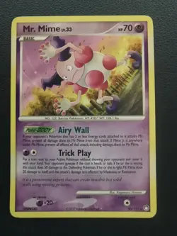 Pokemon Card Mr Mime 30/123 D&P Mysterious Treasures Non-Holo Rare - Image 1