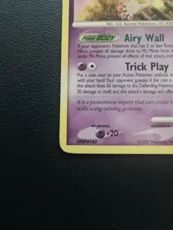 Pokemon Card Mr Mime 30/123 D&P Mysterious Treasures Non-Holo Rare - Image 4