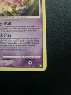 Pokemon Card Mr Mime 30/123 D&P Mysterious Treasures Non-Holo Rare - Image 5