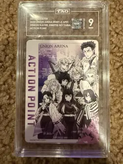 TAG 9 Foil - Action Point Card (AP01) (Demon Slayer: Kimetsu no Yaiba) - UE05BT - Image 3