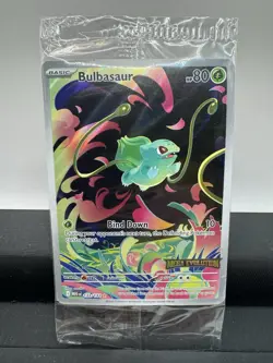2025 Bulbasaur 133/132 Pokemon TCG Mega Evolutions Stamped Promo Card NM Sealed - Image 1