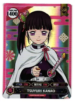 TSUYURI KANAO Demon Slayer Anime FAN ART Custom Collectible CCG Card - Image 1