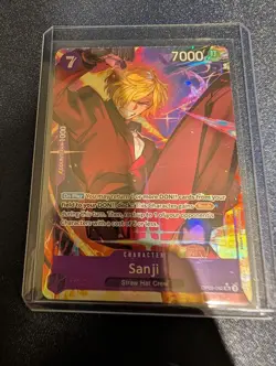 Sanji (Alt Art) OP09-065 SR Emperors New World ONE PIECE Card English NM - Image 1