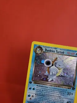 Pokemon Karte/card - Dunkles Turtok 3/82 Rocket Set Holo 1. Edition Very Good+ - Image 2