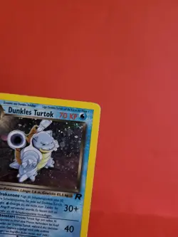 Pokemon Karte/card - Dunkles Turtok 3/82 Rocket Set Holo 1. Edition Very Good+ - Image 3