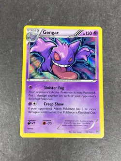 Pokemon Gengar Holo Rare TCG Card 60/162 XY Breakthrough - Image 1