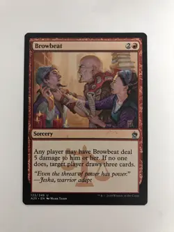 Browbeat MTG Magic the Gathering Card NM Near Mint A25 - Image 1