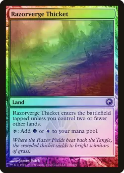 Razorverge Thicket FOIL Scars of Mirrodin PLD Land Rare MAGIC CARD ABUGames - Image 1