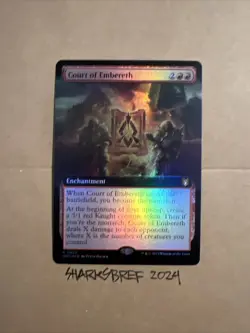 MTG Court Of Embereth WOC 0032 R NM FOIL Extended Art - Image 1