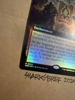 MTG Court Of Embereth WOC 0032 R NM FOIL Extended Art - Image 3