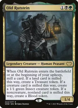 1x Old Rutstein - Foil NM Eng MTG - Crimson Vow - Image 1