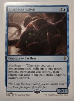 Displacer Kitten (White Border) Mystery Booster 2 Regular - Image 1