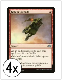 4x Goblin Grenade, Jumpstart 2022, Magic MTG NM - Image 1