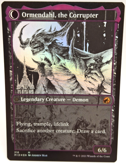 MTG Jerren, Corrupted Bishop/Ormendahl, the Corrupter Mythic Holo MID 316 - 152 - Image 2