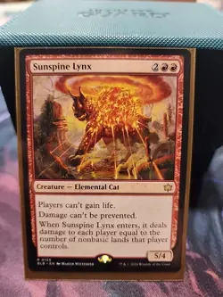Sunspine Lynx Rare Elemental Cat Creature Bloomburrow, Magic the Gathering - Image 1