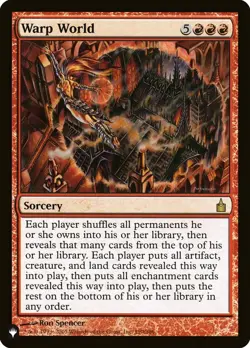 Warp World - The List Light Play, English Magic the Gathering MTG The List - Image 1