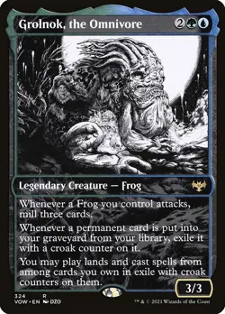 1x Grolnok, the Omnivore - Showcase NM Eng MTG - Crimson Vow - Image 1