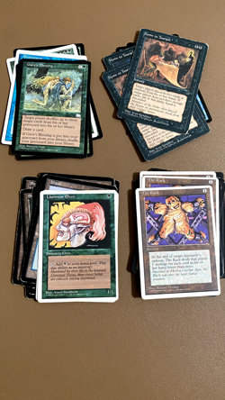 Mixed Vintage MTG Commons & Uncommons -Llanowar Elves, The Rack, Hymn to Tourach - Image 1