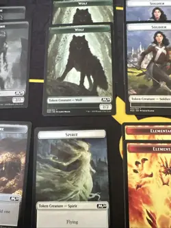Mtg Token Lot: Soldier, Wolf, Zombie, Elemental, Treasure, Sprit. NM - Image 3