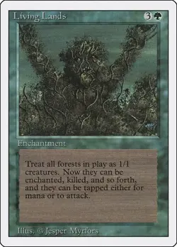 Living Lands Revised Edition Rare NM Magic: The Gathering Normal - Image 1