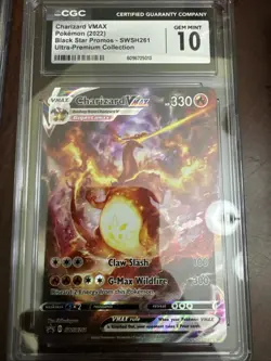 Pokemon Charizard VMAX SWSH261 Black Star Promo Sword & Shield CGC 10 Gem Mint - Image 1