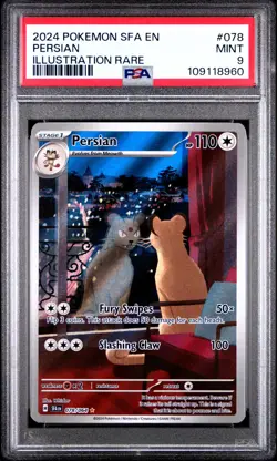 Pokemon Persian 078/064 PSA 9 Illustration Rare Shrouded Fable 2024 Sv: SFA EN - Image 1