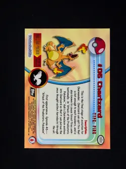topps Pokemon TV Animation Edition Series 1 Rainbow Foil #06 Charizard #6 - Image 2