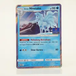 Pokemon - Alolan Ninetales 040/SM-P - Gym Promo - Holo - Indonesisch - NM - Image 1