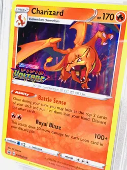 2020 POKEMON SWSH #066 CHARIZARD HOLO PSA 9 MINT PROMO PRERELEASE BLACK STAR - Image 5