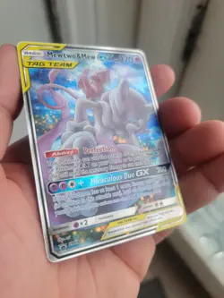 Pokemon Mewtwo & Mew GX SM191 Tag Team Black Star Promo Sun & Moon PACK FRESH - Image 5