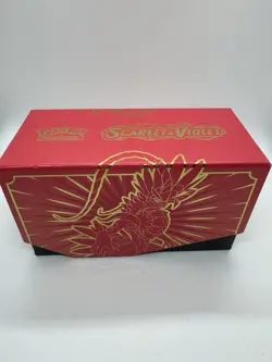 Pokemon EMPTY Elite Trainer Box Scarlet & Violet Koraidon Used Clean TCG - Image 1