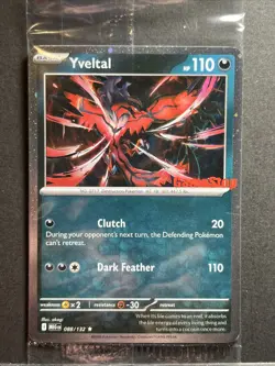 Yveltal 088/132 Reverse Holo Mega Evolution Pokemon GAMESTOP PROMO - Image 1