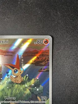 Pokemon TCG Victini SVP 208 Full Art Illustration Black Star Promo Rare Holo - Image 3
