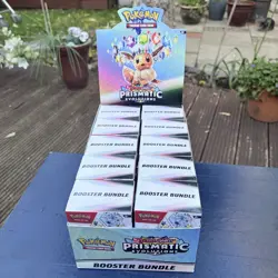 UNSEALED Pokemon TCG Prismatic Evolutions booster bundle display case [x10] 🚚✅ - Image 4