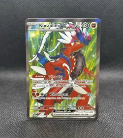 Pokemon Koraidon ex 231/198 Scarlet & Violet Ultra Rare Full Art Holo NM - Image 1