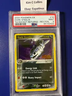 Pokemon TCG Dark Steelix #10 PSA 9 EX Team Rocket Returns Stamped Reverse Holo - Image 1