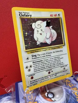 Clefairy Pokemon Holo 1999 Base Set 5/102 MP WotC - Image 2