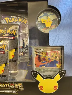 Pokemon TCG - Celebrations Zacian LV. X Deluxe Pin Collection Box Factory Sealed - Image 2