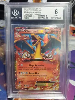 BGS 6 EX-MT CHARIZARD EX #XY17 2014-16 BLACK STAR PROMO POKEMON TCG - Image 1