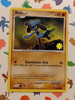 Pokemon TCG Riolu 61/123 Snowflake Stamp *German* Countdown Calendar Promo 2008 - Image 1