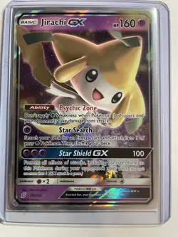 Pokemon TCG Jirachi GX Ultra Rare Halo 79/236 Unified Minds Sun & Moon series - Image 3