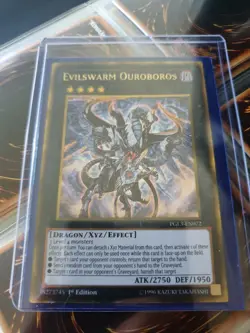 Yugioh Evilswarm Ouroboros Pgl3-en072 Gold Rare 1st Edition Mint - Image 1